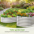 thumbnail image 3 of Galvanized Raised Garden Beds Outdoor 1 Pack 8×4×2ft UNTIMATY Metal Raised Garden Bed for Gardening Gifts, Galvanized Steel Planter Box for Vegetables, Silver, 3 of 7