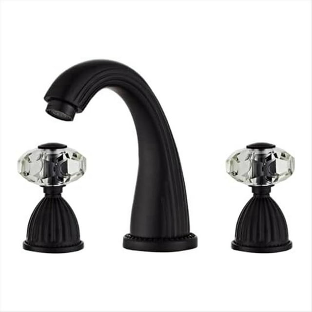 Grifo de Baño de Dos Manijas de Estilo Vintage, Grifo de Orificios, Grifo de Lavabo de Baño con Manija de Cristal