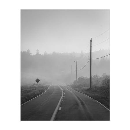 Foggy Lubec B&W - Lubec Maine Photography Unframed Wall Art Print 8 x 10 inches