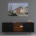 thumbnail image 3 of Epic Art 'Copenhagen Poster' by Linda Woods, Acrylic Glass Wall Art, 36"x24", 3 of 5