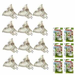 

12 PC Halogen Bulbs MR11 12V 20 Watt Bulb Bi-Pin Base Spotlight Glass Cover Bulb