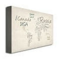 thumbnail image 2 of Trademark Art "Typography World Map" Canvas Art by Michael Tompsett, 2 of 3