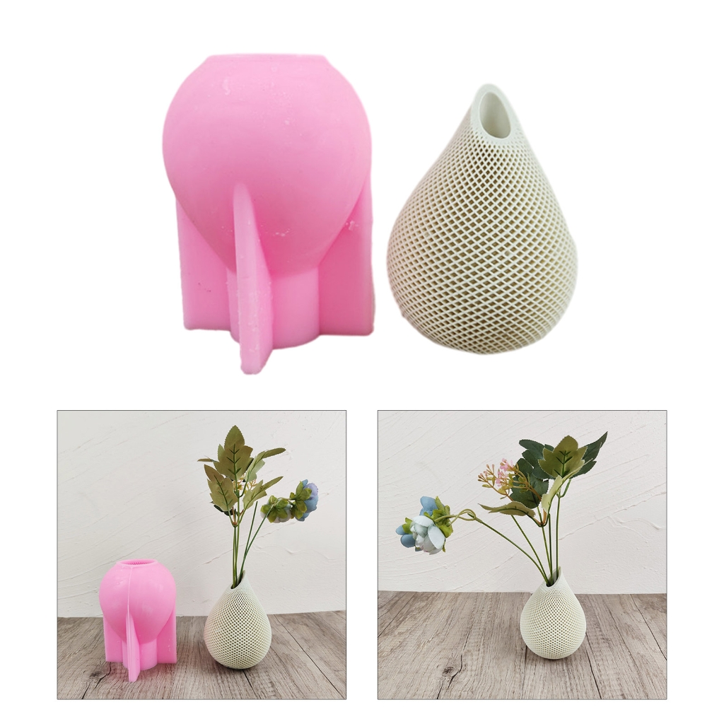 WINDLAND Succulents Flower Pot Resin Silicone Mold Suitable for Diy Garden Flower Pot