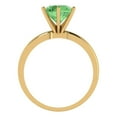 thumbnail image 4 of Solitaire Engagement Ring for Women - 2ct Simulated Green Diamond in 14K Yellow Gold Promise Ring, 4 of 6