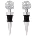 thumbnail image 1 of 2pcs Bling Decorative Wine Stoppers,funny Cute Bottle Plug Made (white), 1 of 5