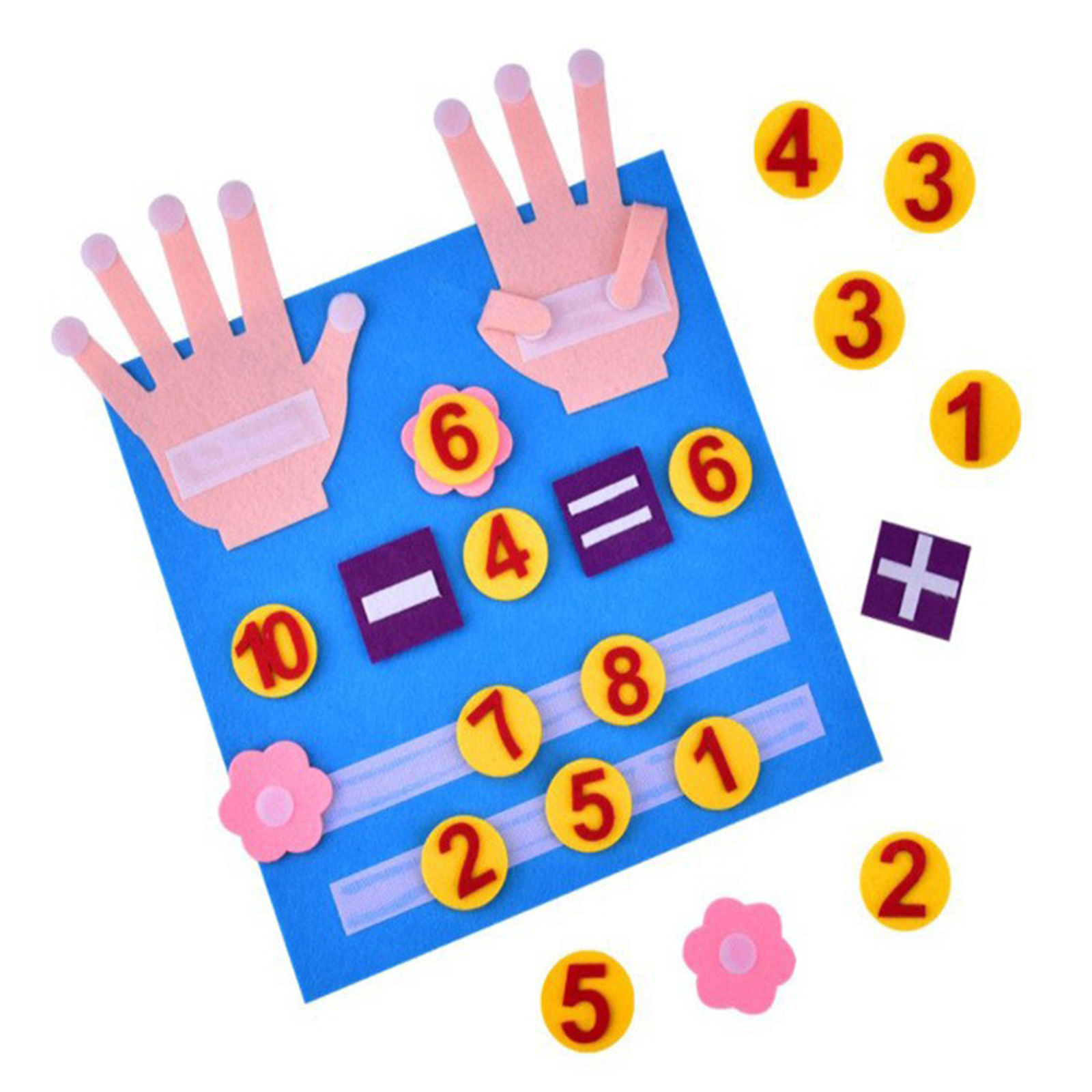 Handmade Felt Toy Set, Math Toys for Toddlers, Teaching Aids, Early