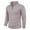 Khaki, variant on Dolkfu Men Fall Sweaters Mock Neck Quarter Zip Gray Slim Fit Sweater Stand Collar Men's Pullover Stretch Knitwear L