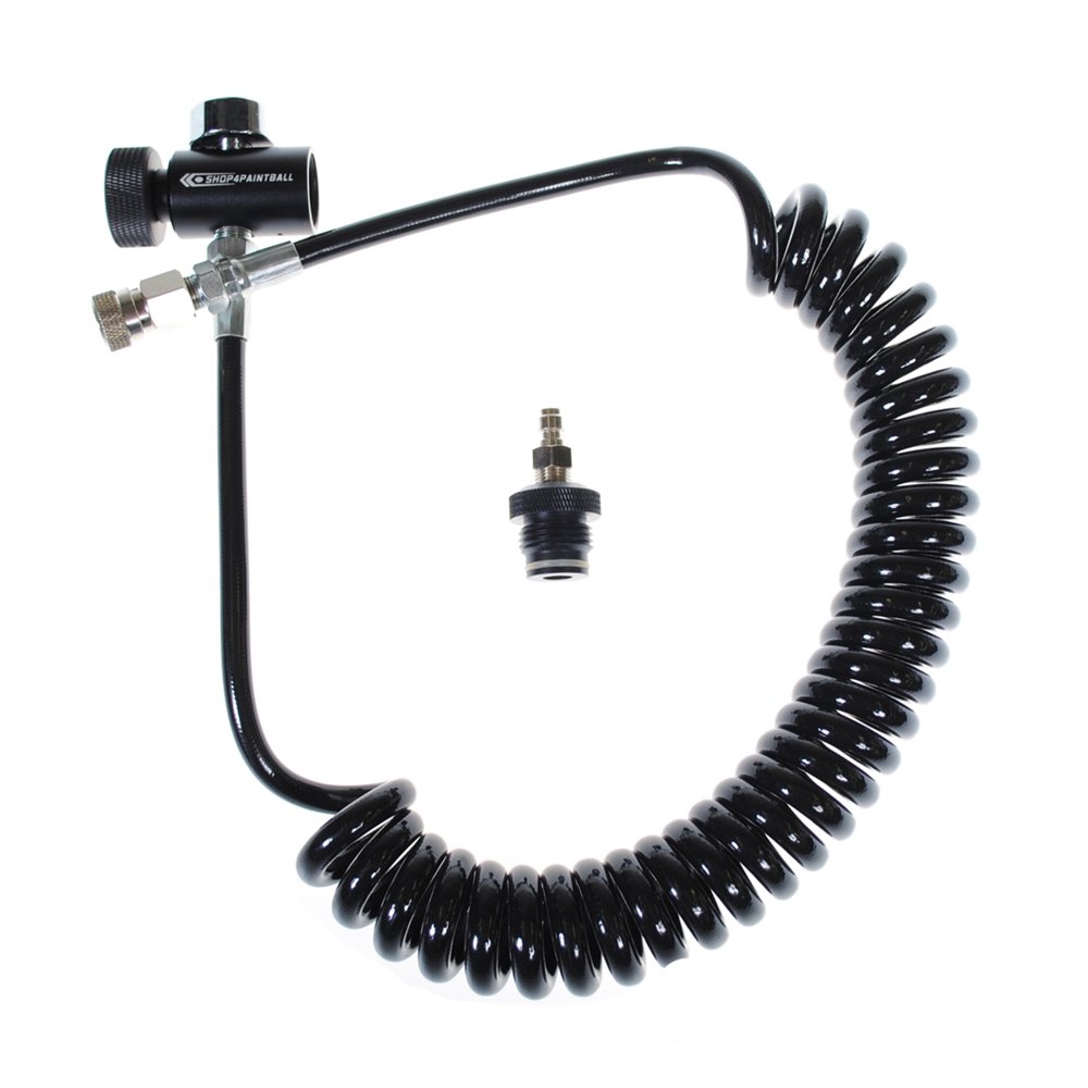 Shop4Paintball Remote Line Coil Quick Disconnect Gauge Paintball