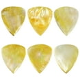 thumbnail image 4 of Exotic Plectrums - Gold Abalone Shell Guitar Or Bass Pick - 2.0 mm - 351 Wedge Shape - Handmade Specialty Exotic Luxury Plectrum - 1 Pack, 4 of 6