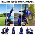 thumbnail image 4 of QEEKA All Terrain Heavy Duty 4 Wheel Electric Mobility Scooter for Adults & Seniors,1000W Motor,500 LBS Capacity,Long Range Battery,Blue, 4 of 7
