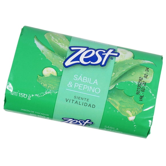 5.3 Ounce Zest Soothing Calming Moisturizing Aloe Vera Cucumber Soap - 3pk