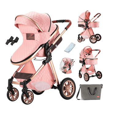 Magiczc Baby Stroller Two In One Infant Travel System, Pink