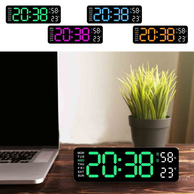 Summer Savings Clearance! Gspmoly Electronic Clock Multi-Functional Led Alarm Clock Temperature Jump Seconds Display Countdown Bedside Clock Summer Savings Clearance