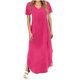 thumbnail image 1 of Vestido Corto para las Mujeres de Verano Color Sólido Cuello en V Vestido de Bolsillo de Manga Corta, Vestido de Verano Casual de las Mujeres para las Salidas de Primavera, 1 of 6