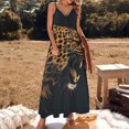 thumbnail image 2 of Tiger Animal Graffiti Fine Art Sleeveless Dress Summer Dress Woman 2025, 2 of 7