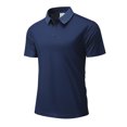 thumbnail image 2 of Men Quick Dry Short Sleeve Golf Polo Shirts Breathable Athletic Collared Work Casual Polo T-Shirts, 2 of 8
