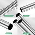 thumbnail image 2 of Uxcell 3Pack 304 Stainless Steel Tube, 10mm OD 0.2mm Wall Thick 300mm L Straight Tubing, 2 of 7