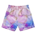 thumbnail image 7 of FORMRS Boys Swim Trunks Quick Dry Mesh Liner Boardshorts Sizes XS-XL, Pastel Pink Marble Pattern, 7 of 7