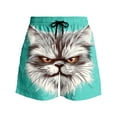 thumbnail image 5 of SGFCWSX Swim Shorts for Men,Elastic Waist Casual Printed Breathable Bench Trunks Green 3XL, 5 of 7