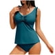thumbnail image 1 of Conjunto de Bikini de Cintura Alta para Mujeres Traje de Baño Dividido Suelto de Color Sólido, Conjunto de Bikini de Corte Alto para Mujeres con Cojín de Pecho Y Almohadillas Extraíbles, Ropa de Play, 1 of 9