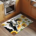 thumbnail image 3 of Retro Farmhouse Floral 2'x3' Washable Rug, Yellow Sunflowers Cows Butterfly Wood Non-Slip Soft Doormat Area Rugs for Entrance Bathroom Bedsides, Carpet for Kitchen Bedroom, Entryway Floor Mat, 3 of 9