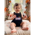 thumbnail image 4 of RUINIXCW Baby Halloween Cosplsy Overalls Pumpkin Ghost Letter Embroidery Sleeveless Romper Jumpsuit Suspender Pants for Toddler, 4 of 9