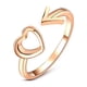 thumbnail image 3 of Anillos para mujer, regalos para mujer, moda minimalista, forma de corazón, punta de flecha, hueco, abierto, anillo para mujer., 3 of 3