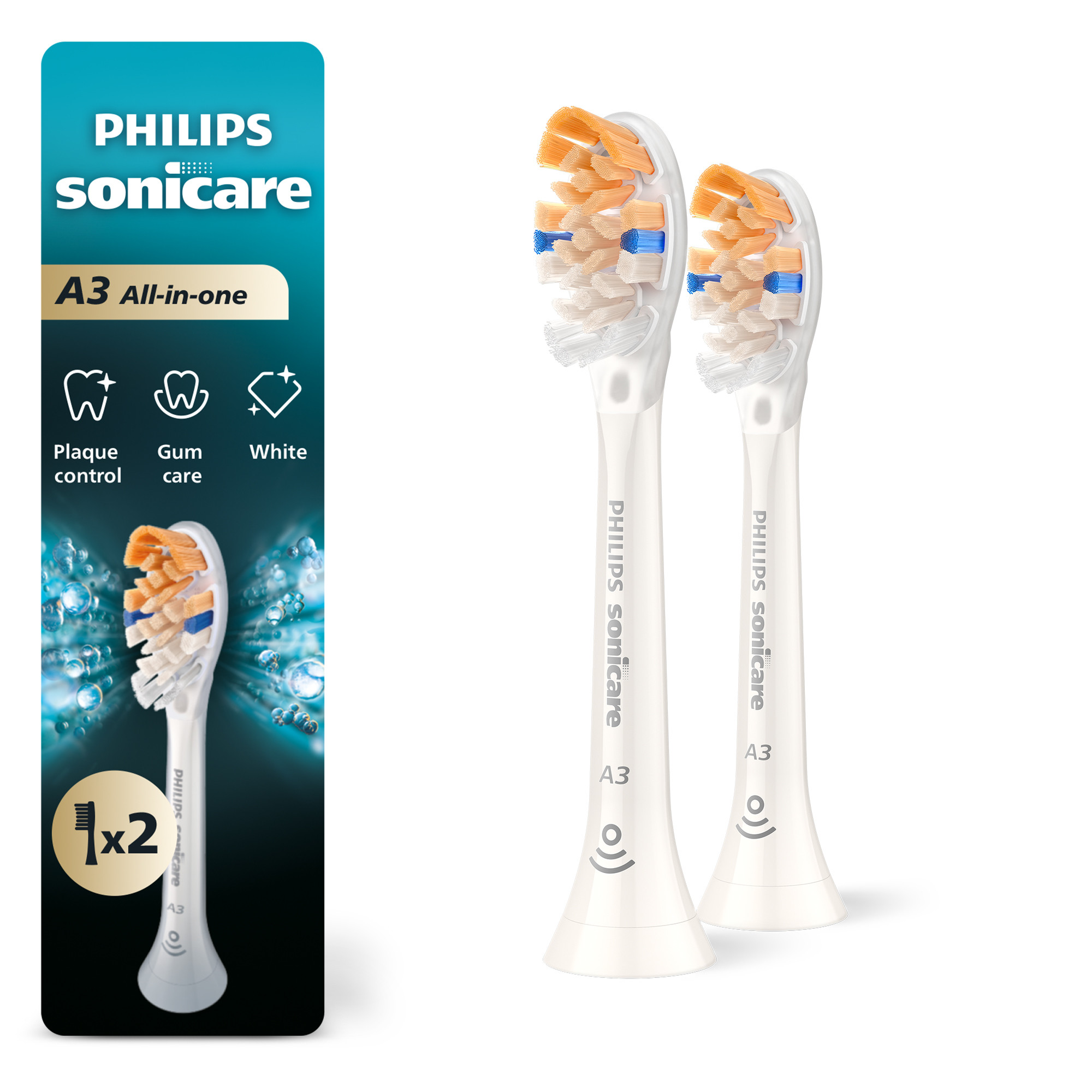 Philips Sonicare A3 All-In-One Brush Heads, 2 Pack photo 1