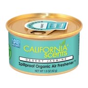 California Scents Spillproof Organic Air Fresheners, 1.5 Ounce Can Desert Jasmine, 2 Packs