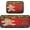 Christmas Gingerbread, variant on Happy Camper Black Kitchen Mats Kitchen Rugs Runner Laundry Rug Non Slip Floor Door Mats Soft Doormats Carpet Home Decor Set of 2