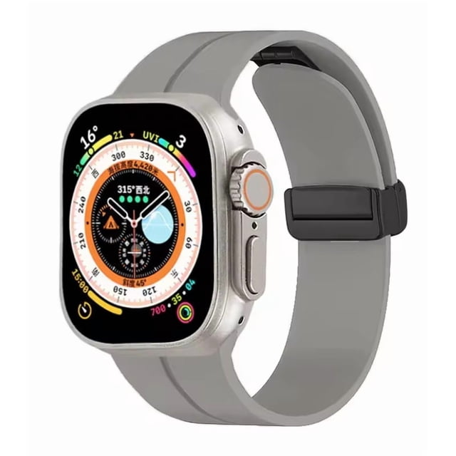 Correa Deportiva de Silicón para Apple Watch, Hebilla Magnética, Compatible con Todas las Series