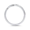 thumbnail image 2 of 1/4ct Diamond Engagement Wedding Ring Set 10K White Gold, 2 of 4