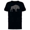 thumbnail image 1 of Bison Gray Silhouette T-Shirt Men -Image by Shutterstock, Male Large, 1 of 2
