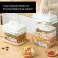 thumbnail image 5 of Large 4L Kimchi Fermentation Container With Press Plate Transparent Food-Grade PP Storage Box For Pickling, 5 of 6