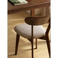 thumbnail image 3 of Set of 2 Solid Oak Dining Chairs FAS Grade North American Wood, Ergonomic Curved Back Design for Spinal Support, Easy-Clean Finish Ideal for Family Dining and Formal Gatherings, 47.5x55.5x78cm, 3 of 9