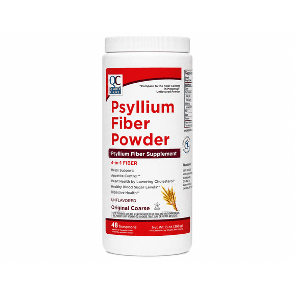 Quality Choice Original Psyllium Husk Fiber Supplement Powder, 13 Oz