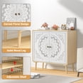 thumbnail image 5 of Eumyviv Vintage Carved Double Door Cabinet Large Size Retro Style Ideal for Home Storage and Decoration Antique Inspired Furniture Rustic Charm Elegant Design, 5 of 8