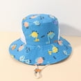 thumbnail image 2 of LBECLEY Porpoise Hat Kids Adjustable Chin Strap Sun Hats Summer Spring Sun Hat Cute Cartoon Outdoor Beach Bucket Cap Toddler 2T Hat Dark Blue One Size, 2 of 3