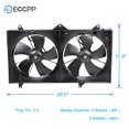 thumbnail image 3 of ECCPP Condenser Radiator Cooling Fan Assembly Replacement fit for 2002-2006 Toyota Camry 2.4L, 3 of 4