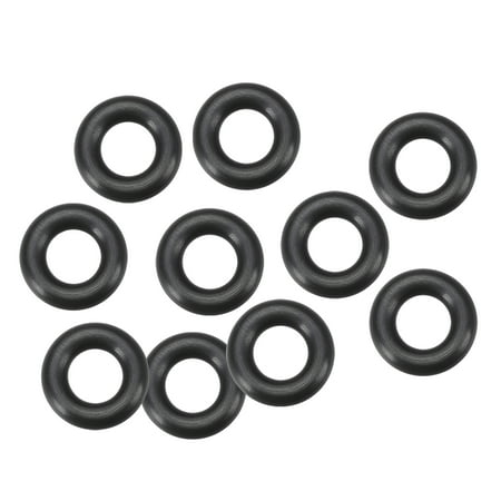Fluorine Rubber O Rings 15mm OD 8mm Inner Diameter 3.5mm Width Seal Gasket Black 10Pcs