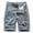 Gray, variant on Turilly Men's Shorts Clearance Men Casual Solid Zipper Button Pockets Cropped Cargo Shorts