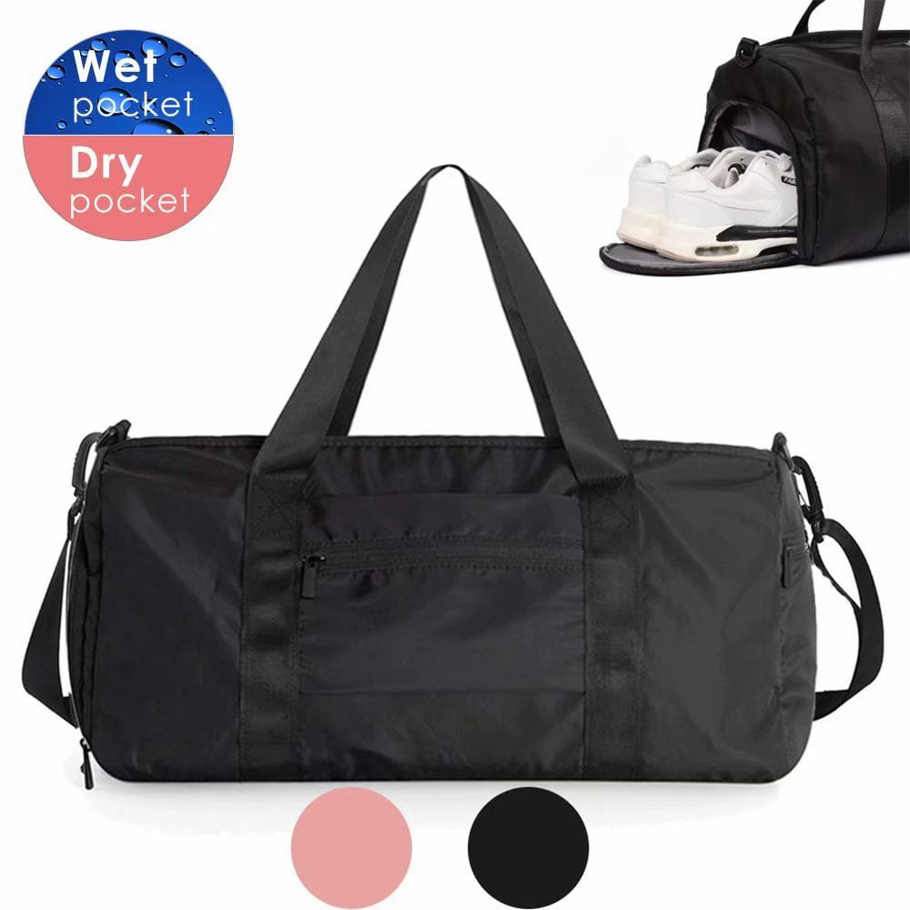 Sports Gym Bag, Dry Wet Separation Travel Duffel Yoga Bag with Shoes ...
