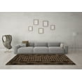 thumbnail image 3 of Ahgly Company Indoor Rectangle Abstract Brown Modern Area Rugs, 5' x 8', 3 of 4