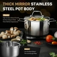 thumbnail image 3 of LTMATE 11-Piece Tri-Ply Stainless Steel Cookware Set, 3 of 8
