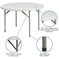 thumbnail image 4 of Flash Furniture Kathryn 4' Round Plastic Event Folding Table, White, 4 of 12