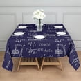 thumbnail image 3 of Math Equations Engineering Diagrams Navy Pattern Square Tablecloth,Waterproof Square Table Cover,Wipeable Spillproof Washable Table Cover for Home Kitchen Party Decor 42"X42"(107x107cm), 3 of 6