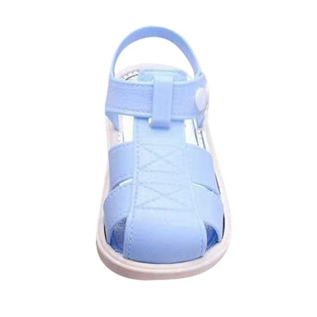 

OVINYER Children Kids Shoes Boys Girls Closed Toe Summer Beach Sandals Shoes Sneakers Toddler Casual Cute Prewalker Footwear Relaxed Fit