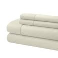 thumbnail image 3 of Greek Key Ultra Soft 1800 Series Egyptian Comfort 4 Piece Sheet Set (Queen, Ivory), 3 of 3