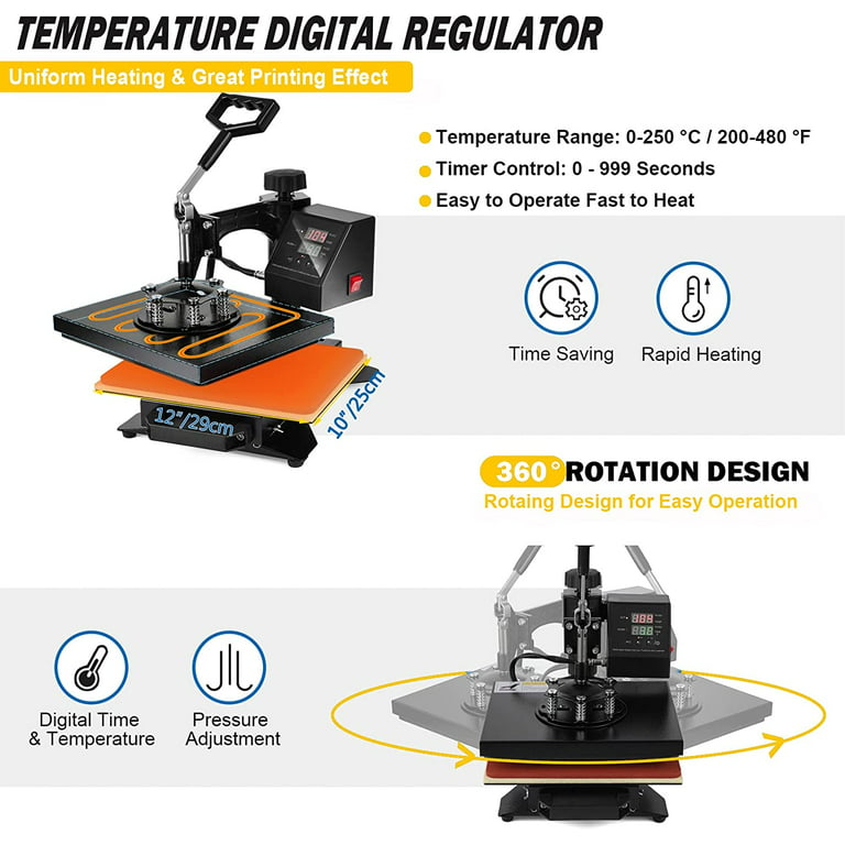 10 in 1 Digital T-Shirt Heat Press Machine Combo Sublimation