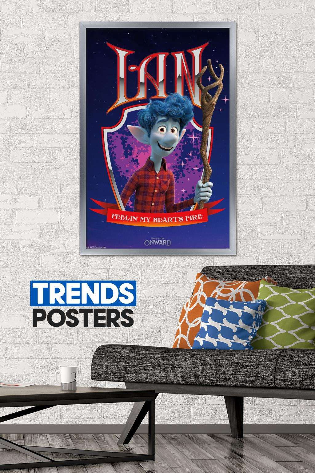 Disney Pixar Onward - Ian Wall Poster, 22.375" x 34", Framed